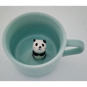 CUP/MUG-ZOH-Teddy Bear Inside Mug-Novelty-Ceramic-Unique